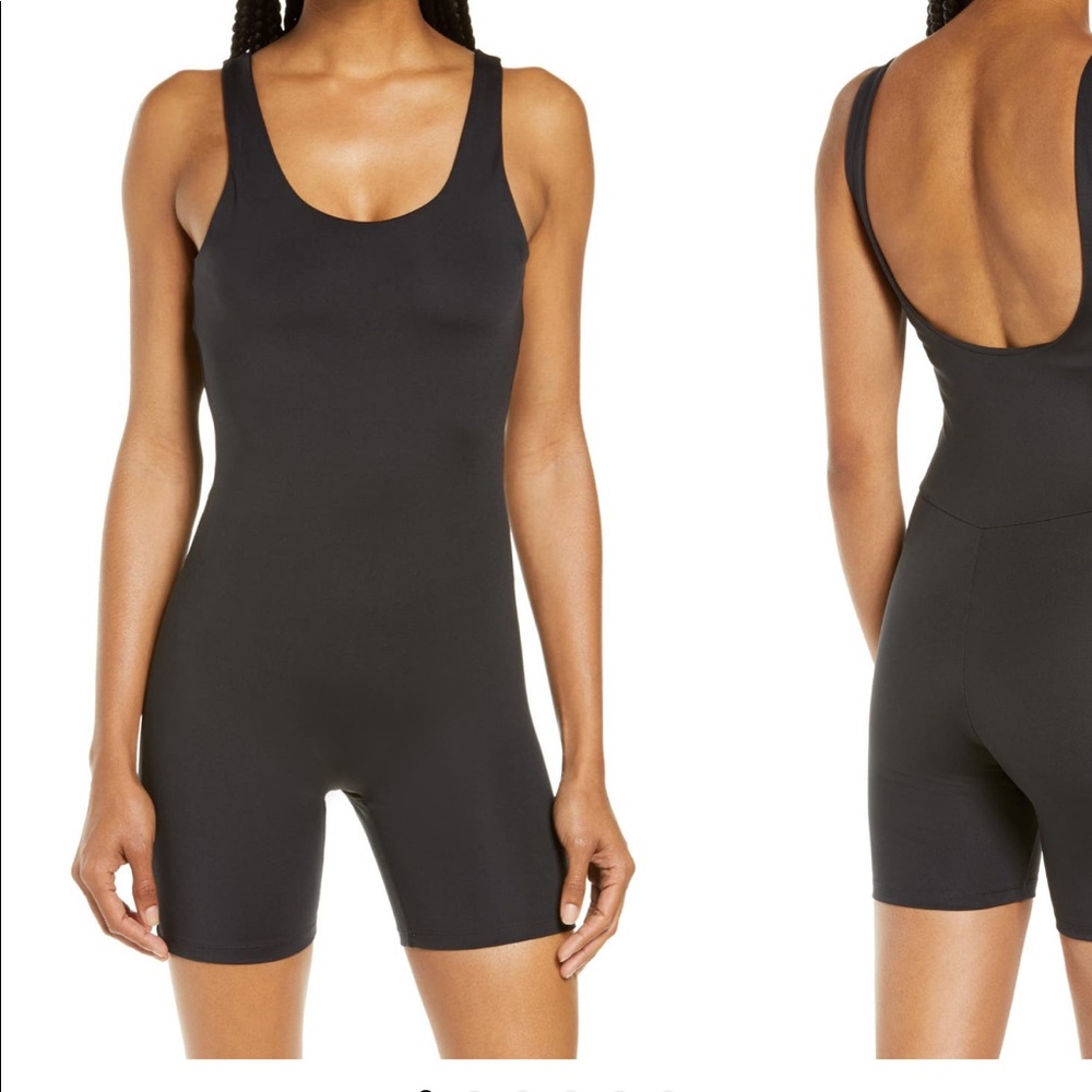 Girlfriend Collective Bike Unitard in Black Sz XXL